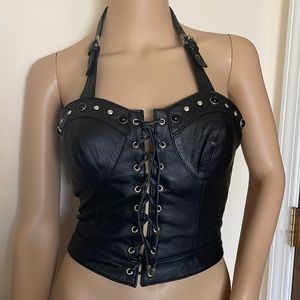 Harley Davison leather bustiers